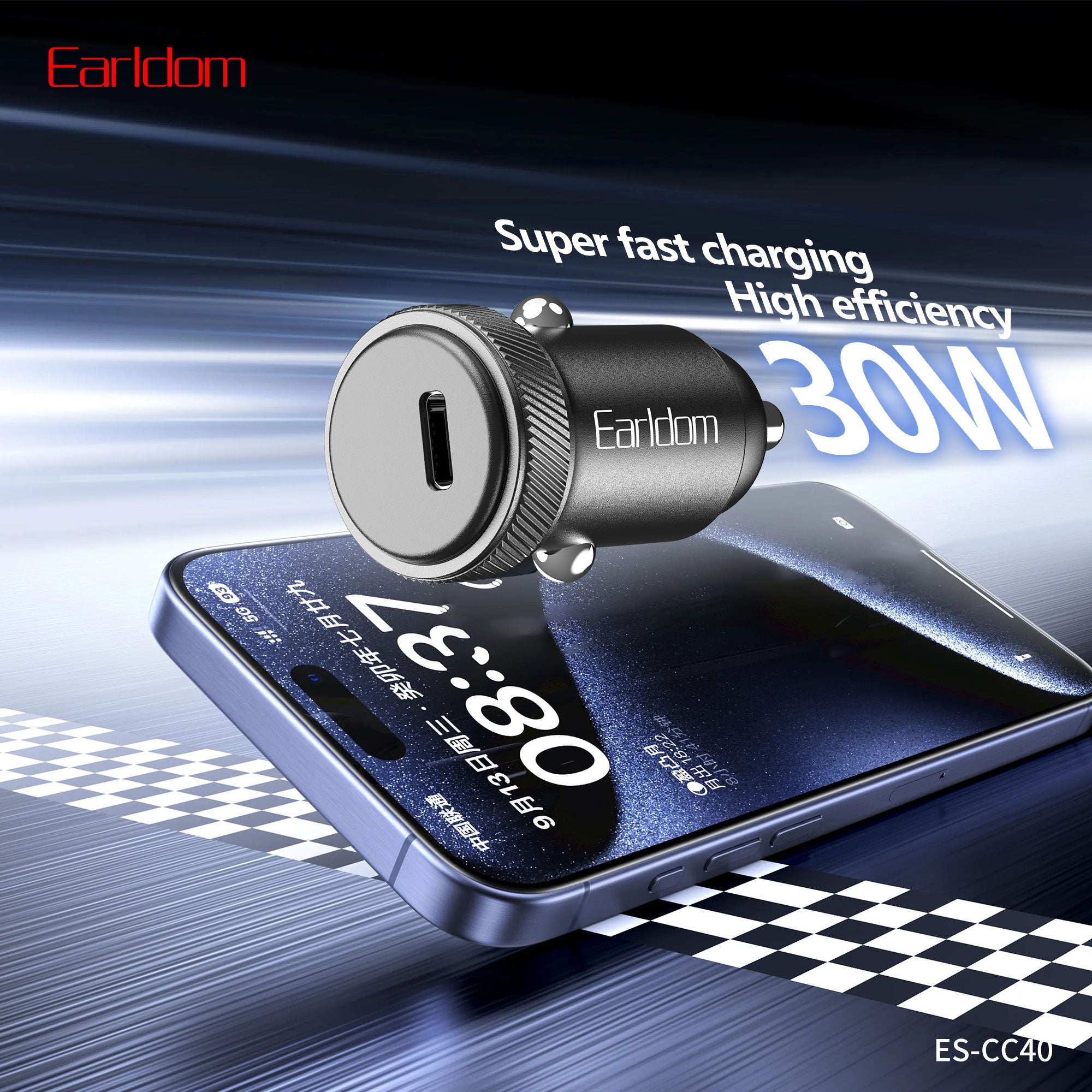 Earldom ES-CC40 Car Charger - Black – TEQ PTY LTD