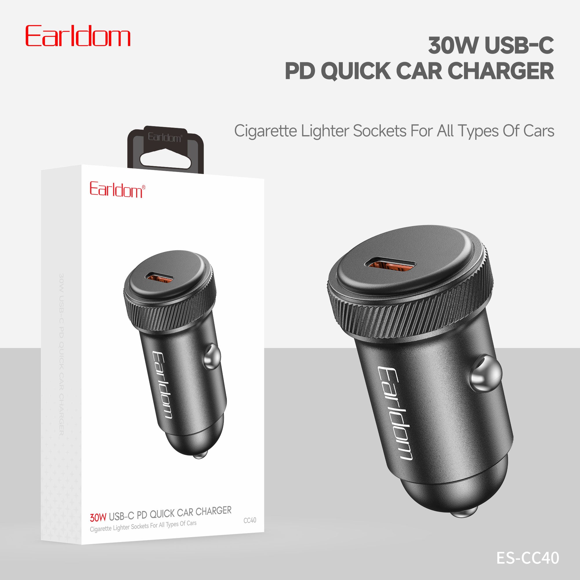 Earldom ES-CC40 Car Charger - Black – TEQ PTY LTD