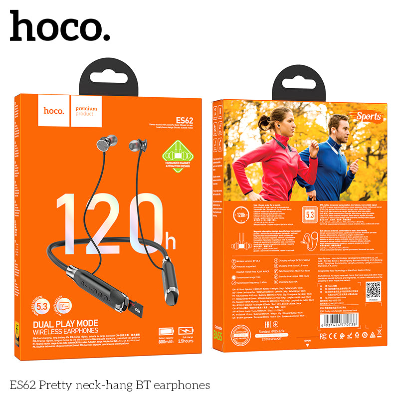 HD_SYNC:ES62 Pretty neck-hang BT earphones