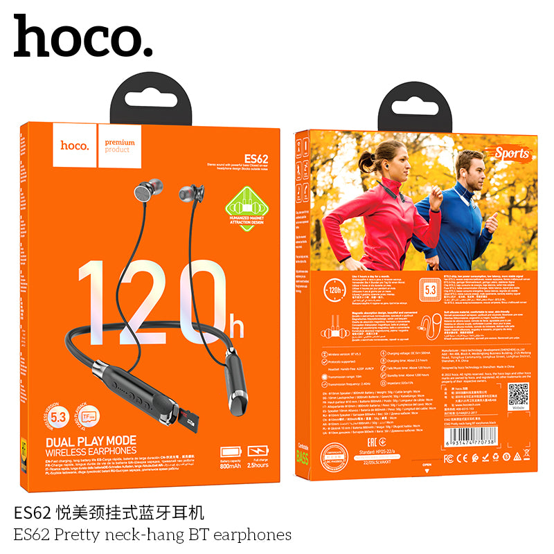 HD_SYNC:ES62 Pretty neck-hang BT earphones