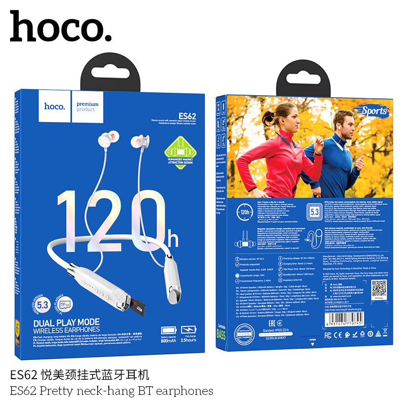HD_SYNC:ES62 Pretty neck-hang BT earphones