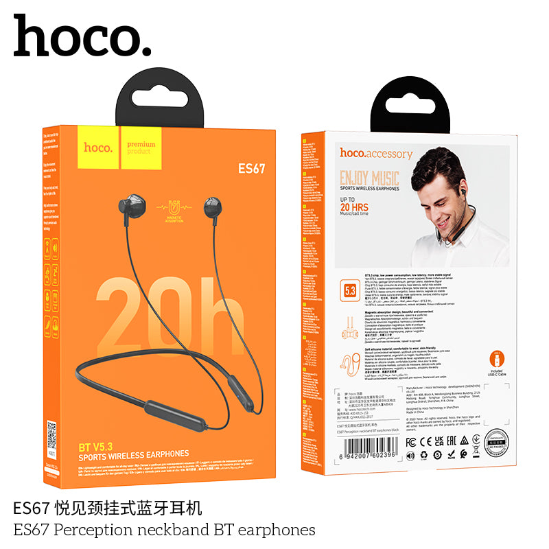 HD_SYNC:ES67 Perception neckband BT earphones