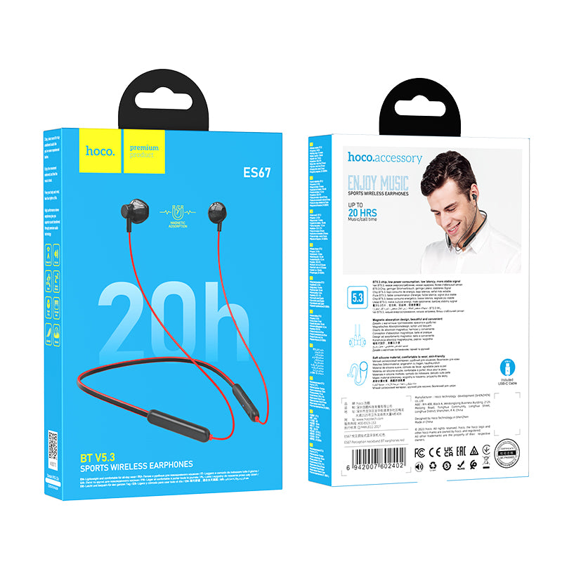HD_SYNC:ES67 Perception neckband BT earphones