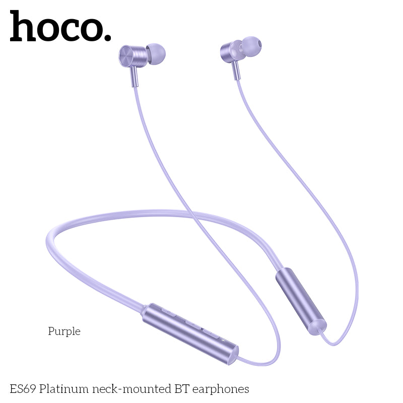HD_SYNC:ES69 Platinum neck-mounted BT earphones