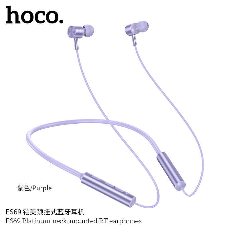 HD_SYNC:ES69 Platinum neck-mounted BT earphones