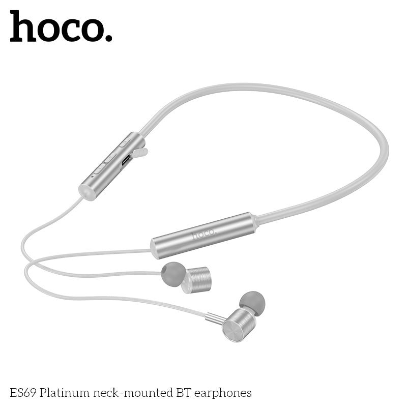 HD_SYNC:ES69 Platinum neck-mounted BT earphones