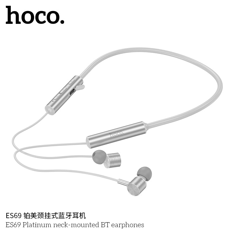 HD_SYNC:ES69 Platinum neck-mounted BT earphones