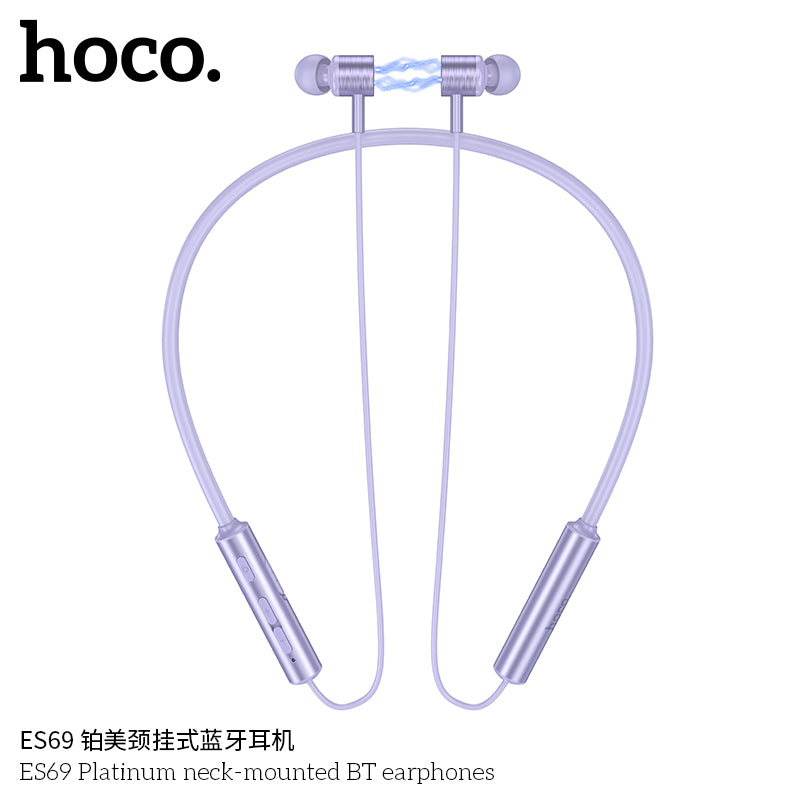 HD_SYNC:ES69 Platinum neck-mounted BT earphones