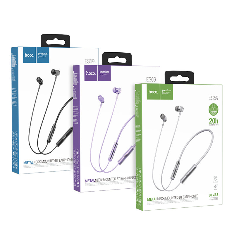 HD_SYNC:ES69 Platinum neck-mounted BT earphones