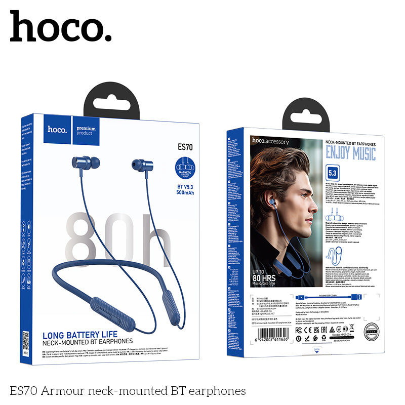 HD_SYNC:ES70 Armour neck-mounted BT earphones