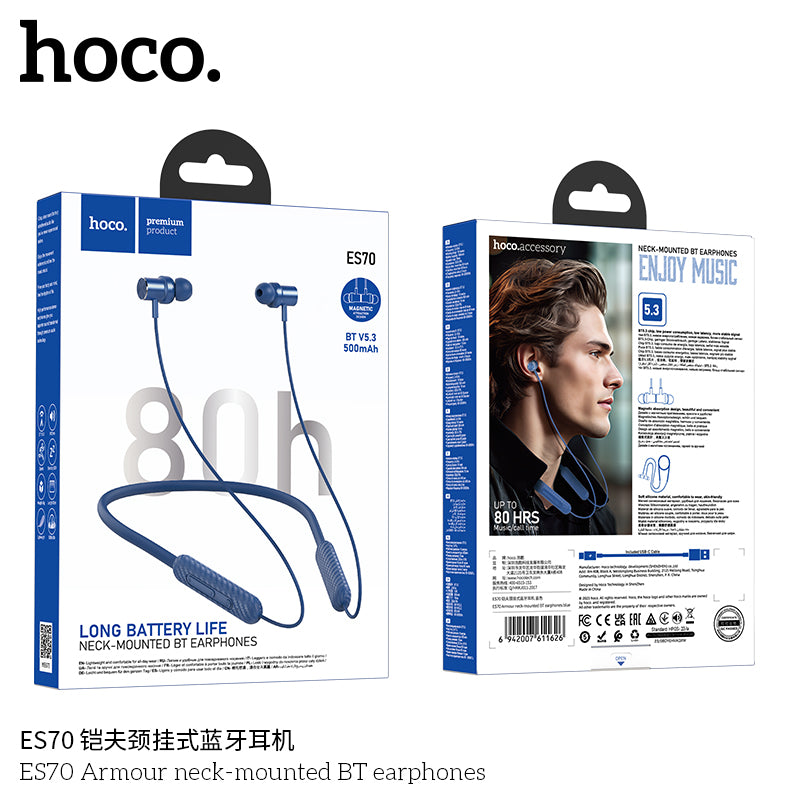 HD_SYNC:ES70 Armour neck-mounted BT earphones