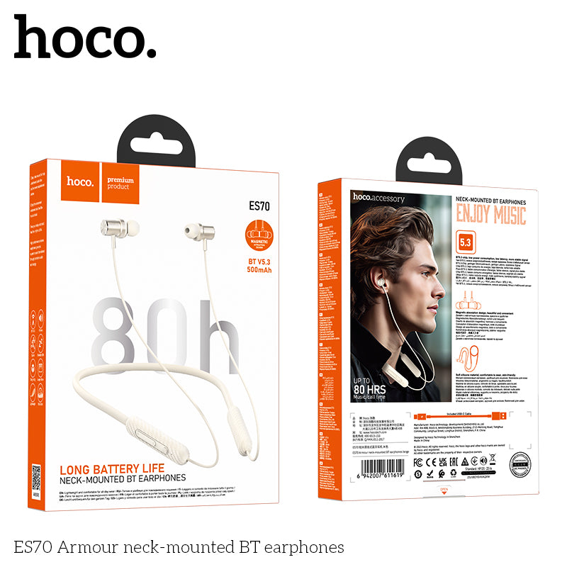 HD_SYNC:ES70 Armour neck-mounted BT earphones