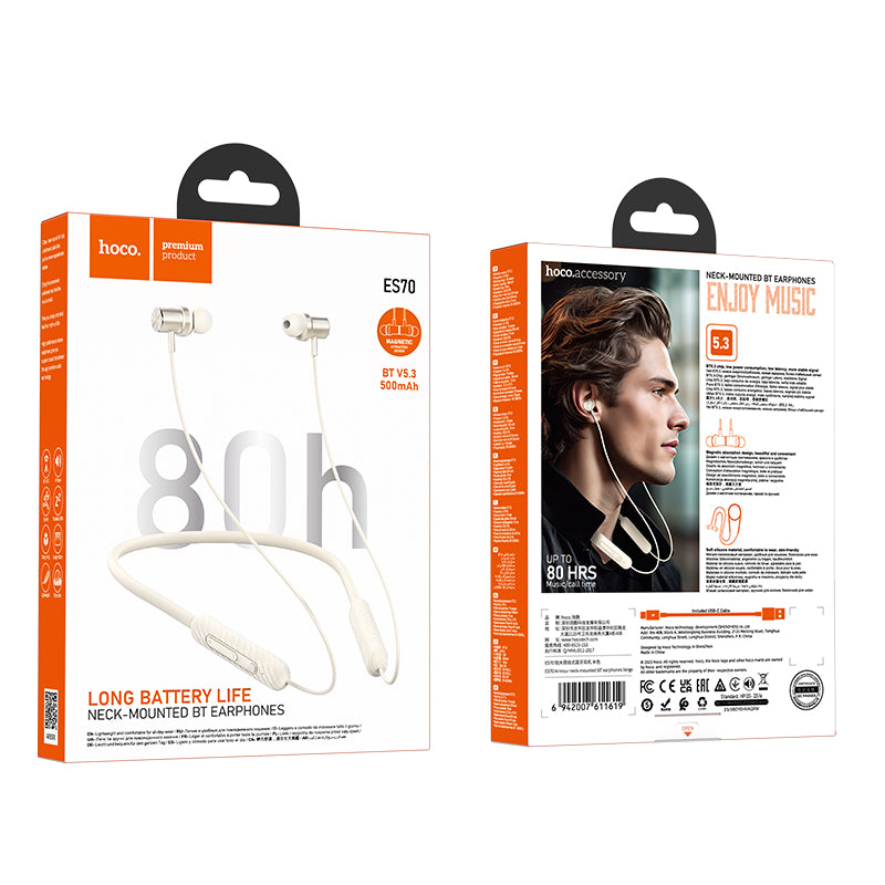 HD_SYNC:ES70 Armour neck-mounted BT earphones