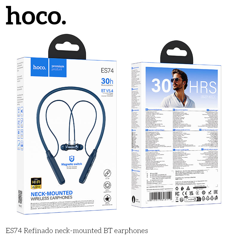 HD_SYNC:ES74 Refinado neck-mounted BT earphones