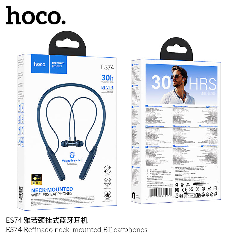 HD_SYNC:ES74 Refinado neck-mounted BT earphones