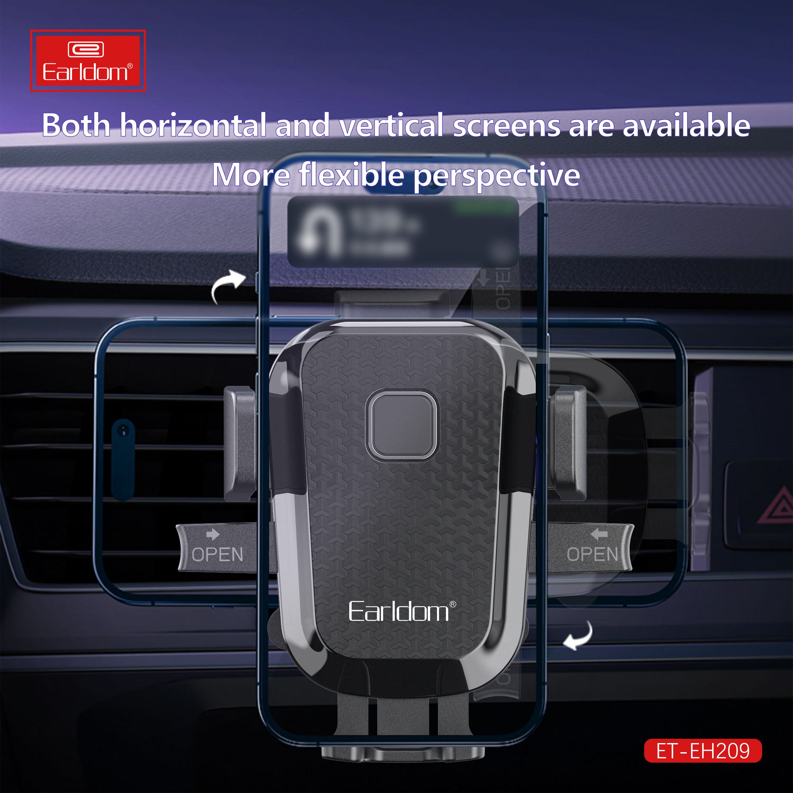 Earldom ET-EH209 Phone Holder - Black – TEQ PTY LTD