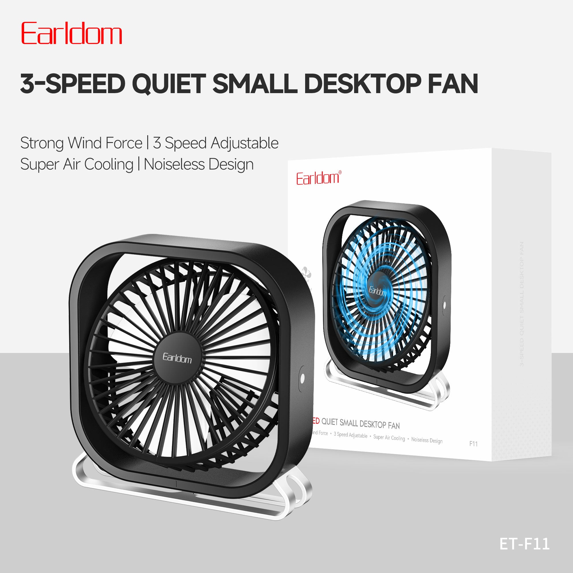 Earldom ET-F11 Fan Smart Home Device 5W - Black – TEQ PTY LTD