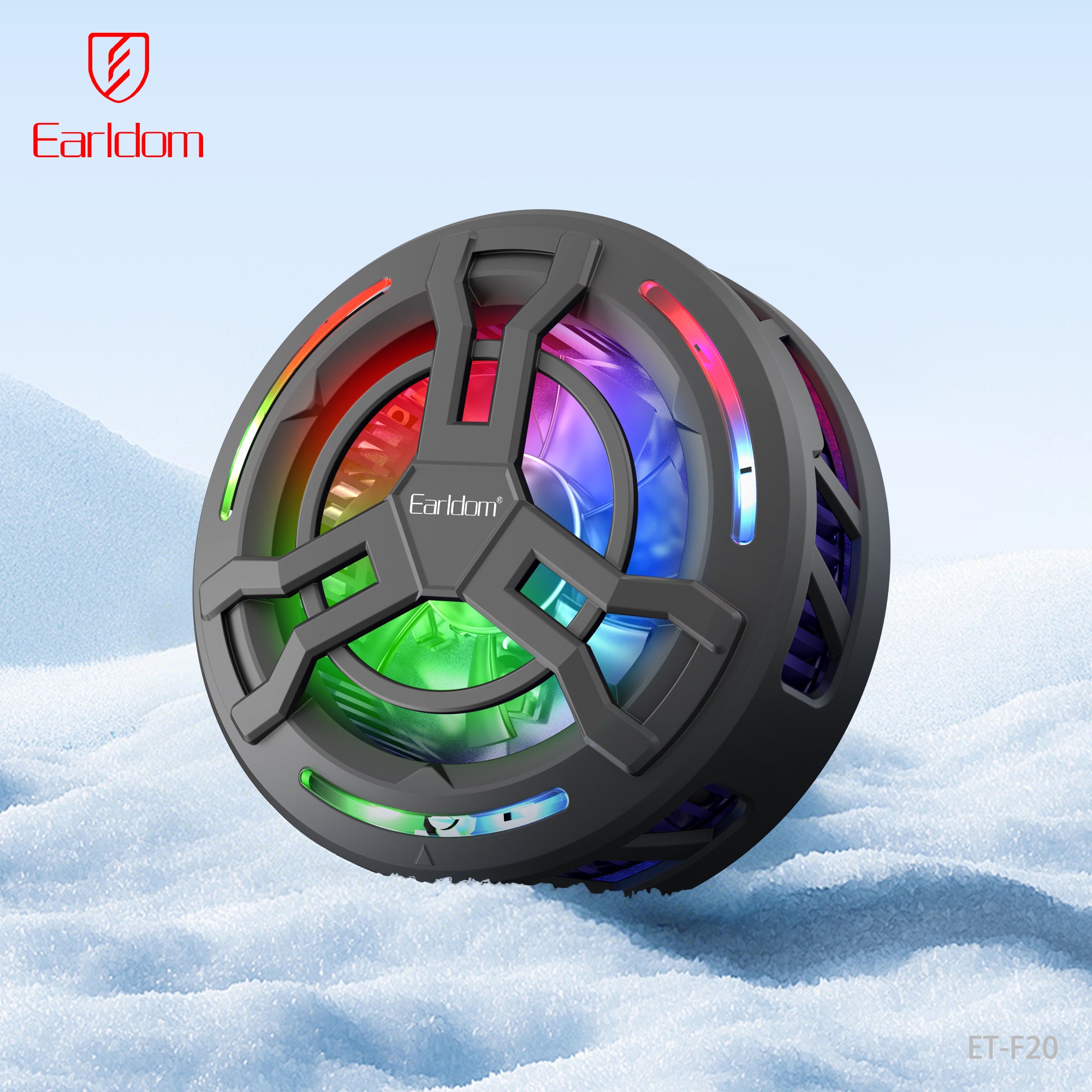 Earldom ET-F20 Fan cooler Phone Cooler 25MM - Black
