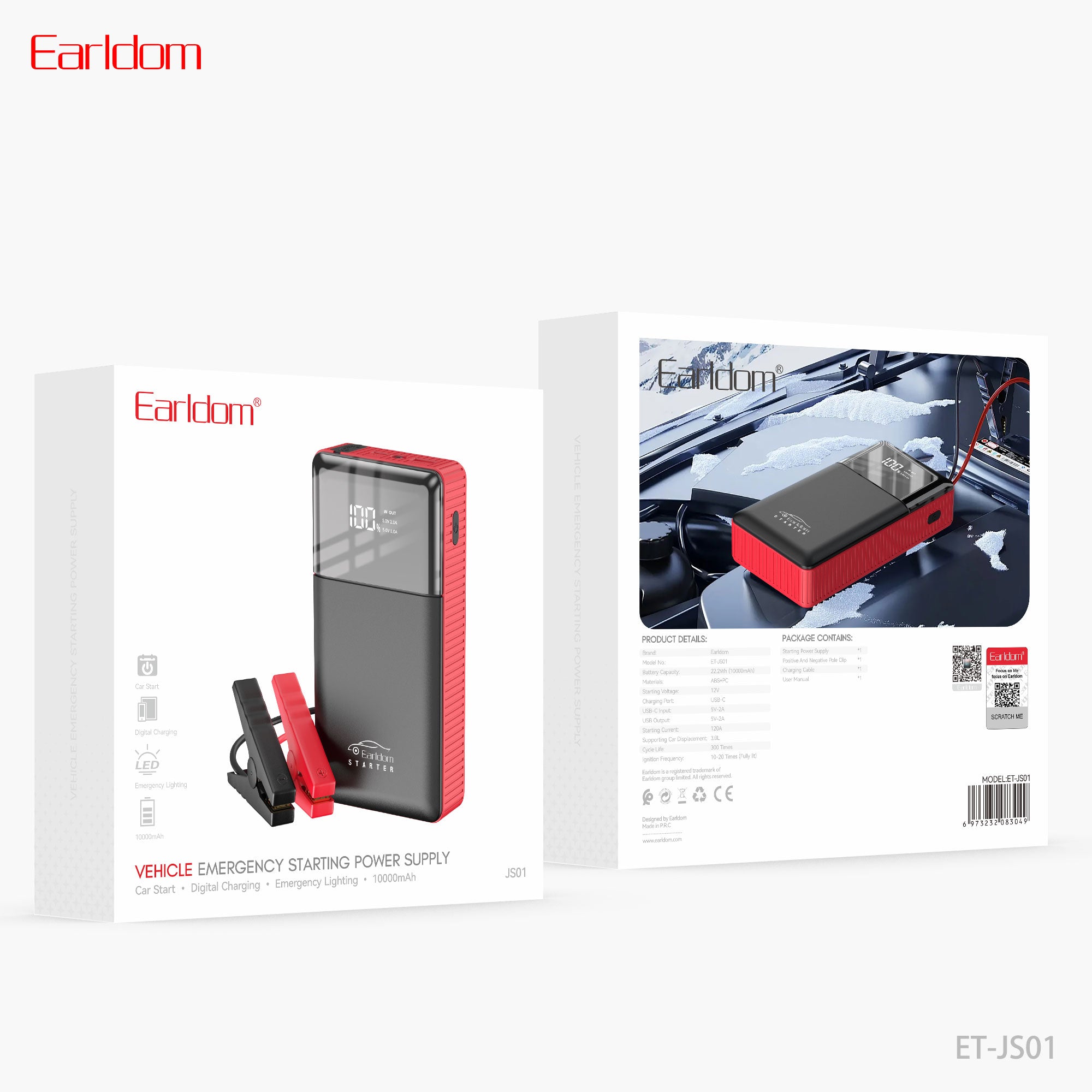Earldom ET-JS01 Car Power Adapter 6000mAh - Black – TEQ PTY LTD