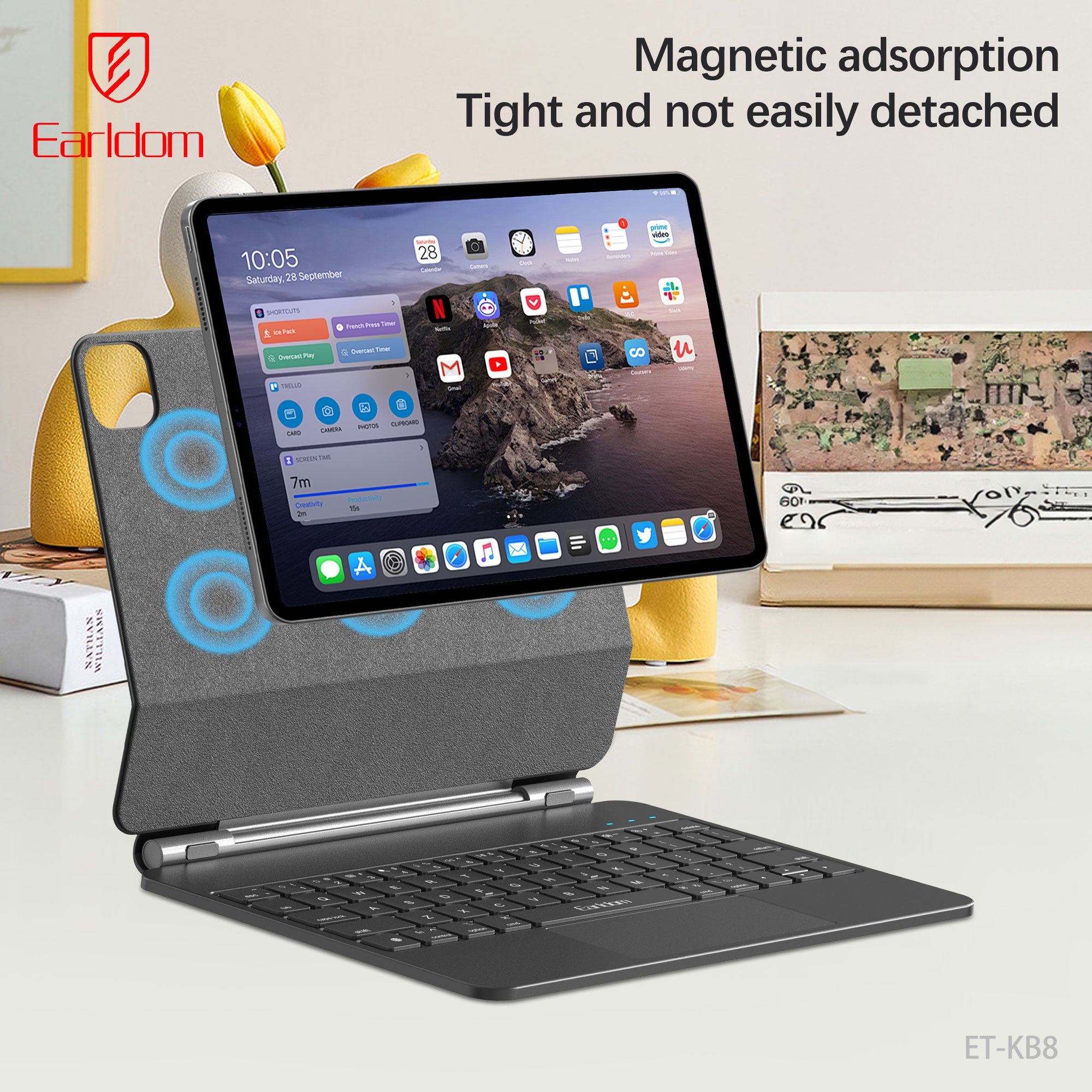 HD_SYNC:ET-KB8 iPad4/5/6 10.9 inches / Pro 11 inches