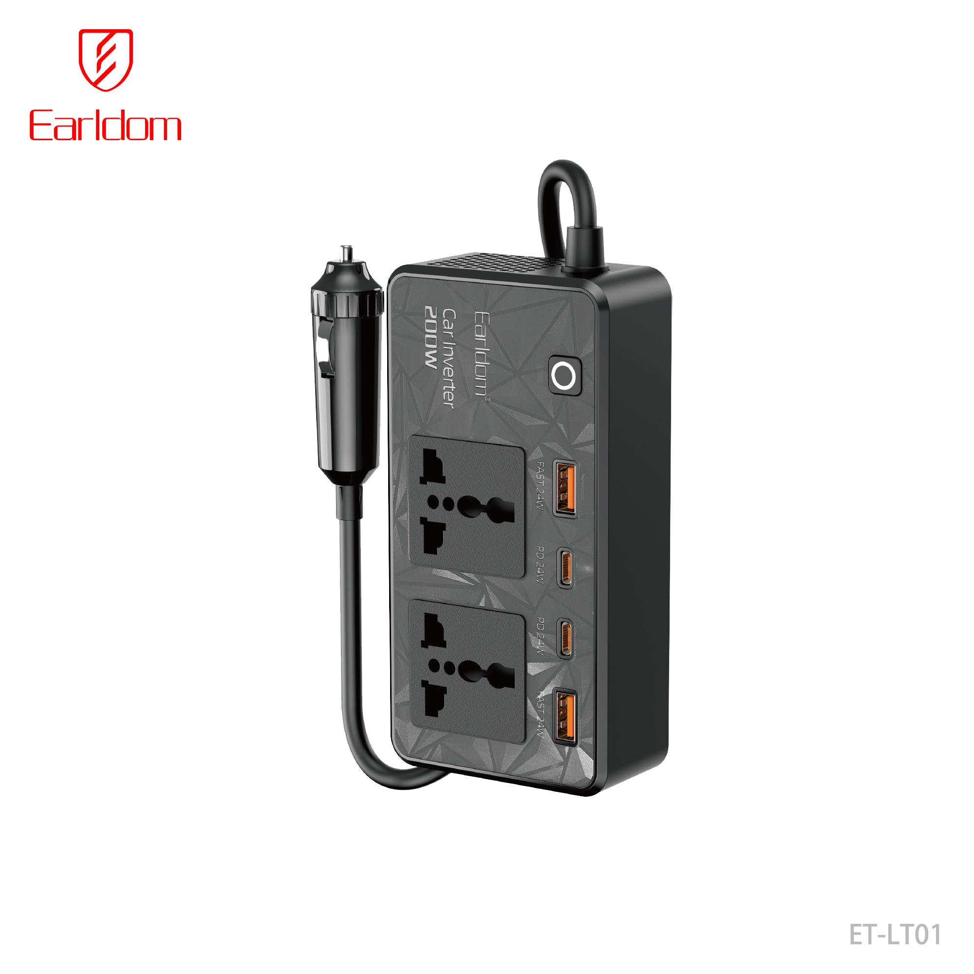 Earldom ET-LT01 Car Power Adapter 200W - Black – TEQ PTY LTD