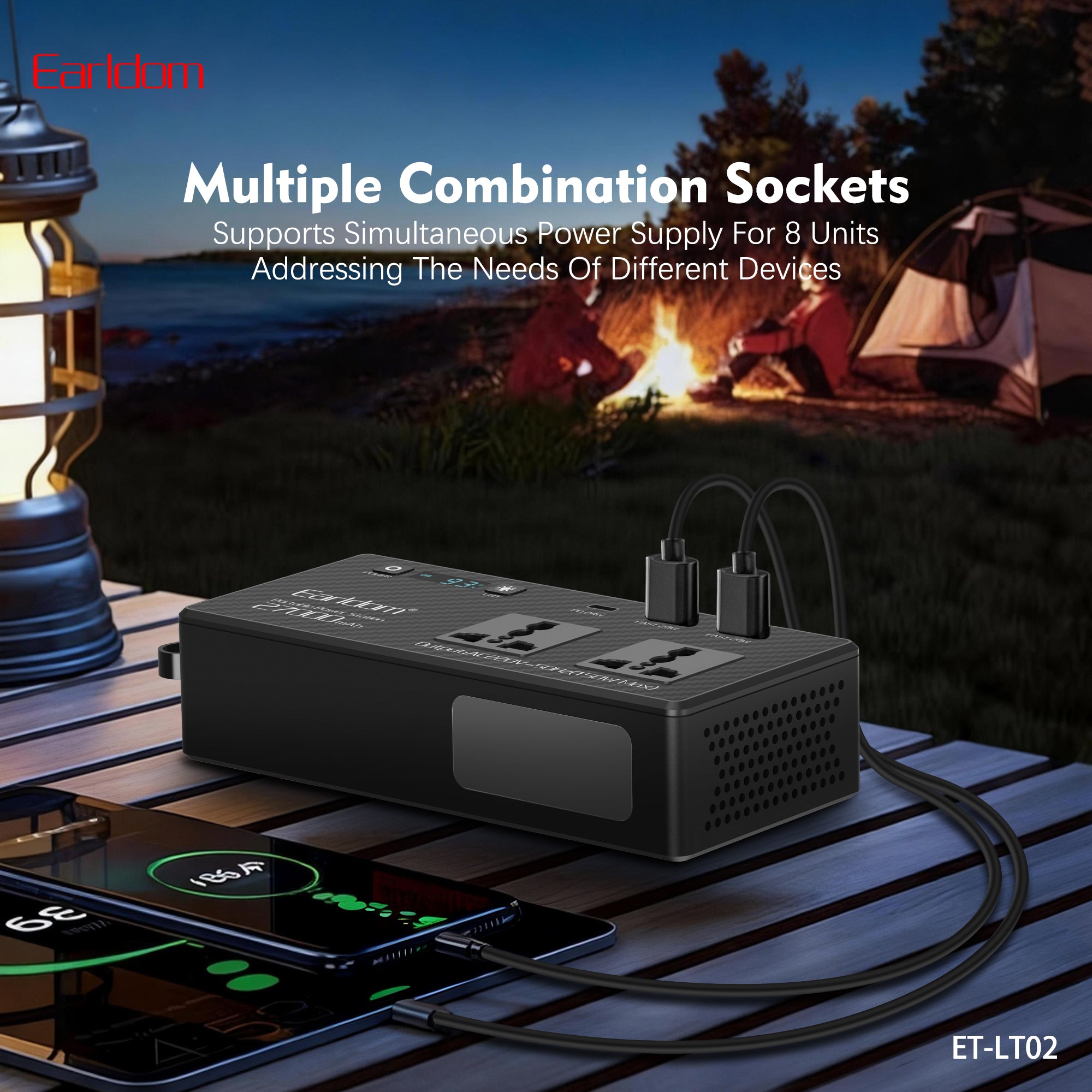 Earldom ET-LT02 Car Power Adapter 27000mAh - Black – TEQ PTY LTD