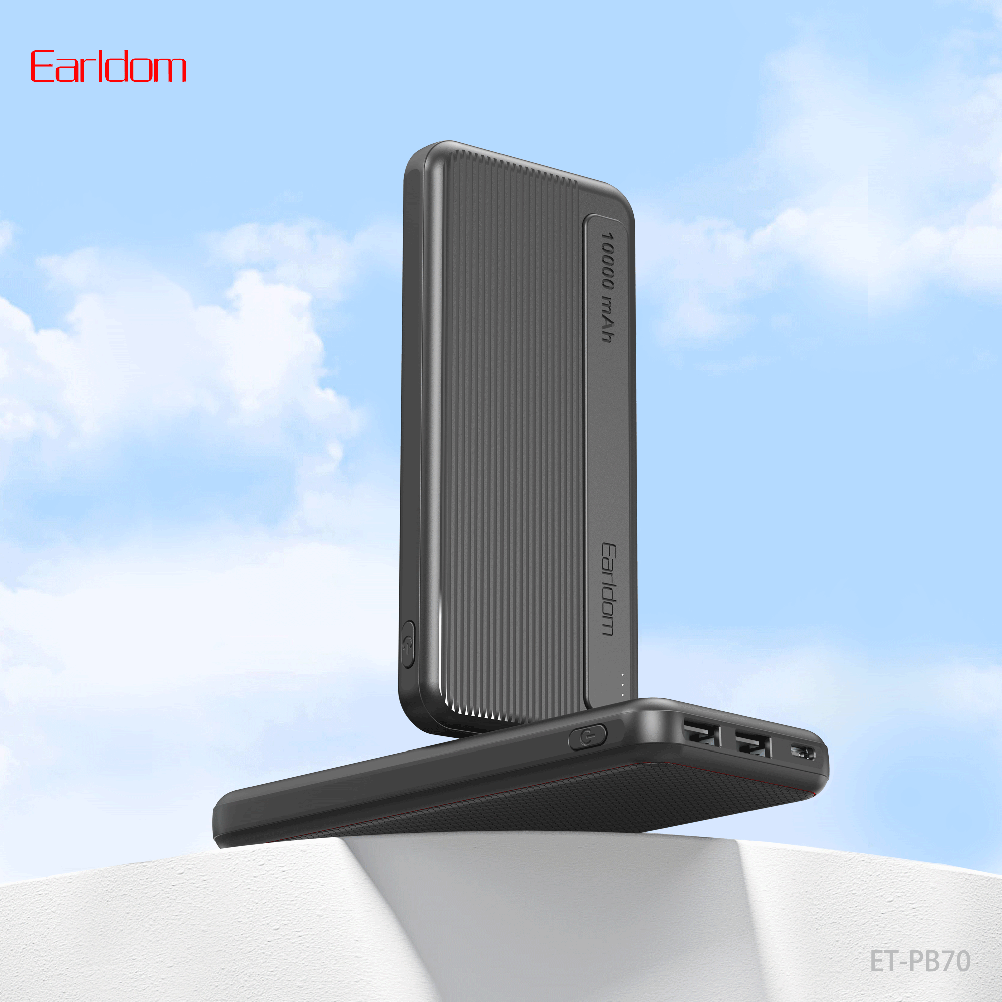 Earldom ET-PB70 (10000mAh) Power Bank 10000mAh - Black – TEQ PTY LTD