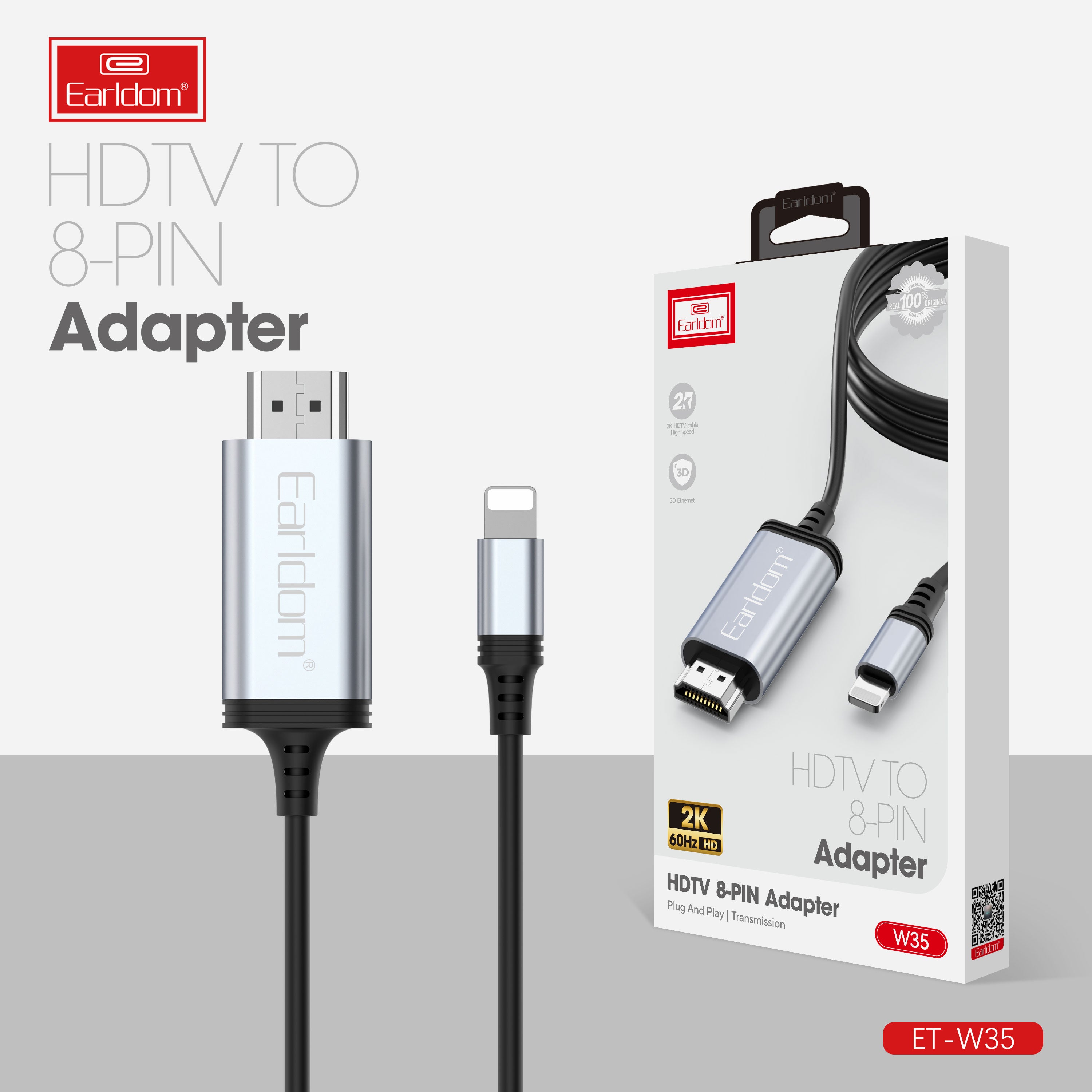 Earldom ET-W35 HDMI & USB Adapter 200CM - Black – TEQ PTY LTD
