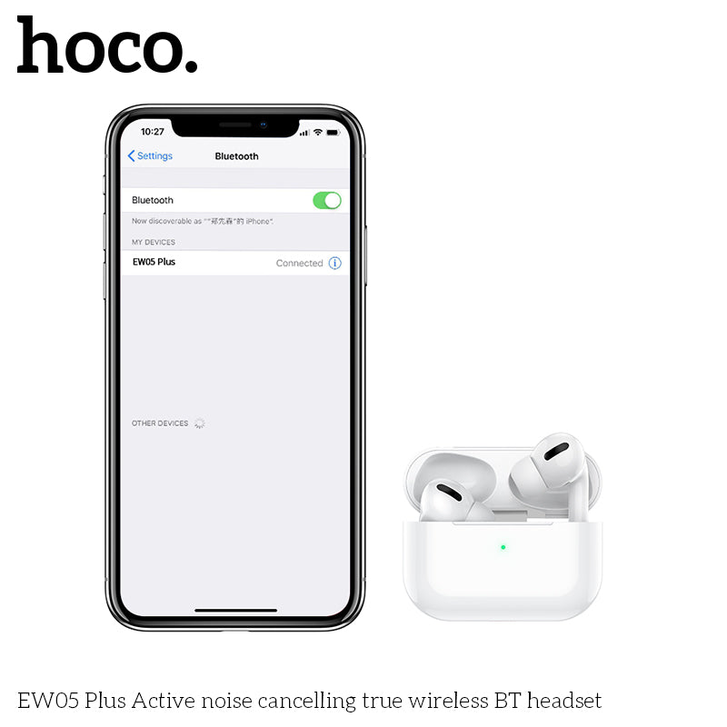 HD_SYNC:EW05 Plus Active noise cancelling true wireless BT headset