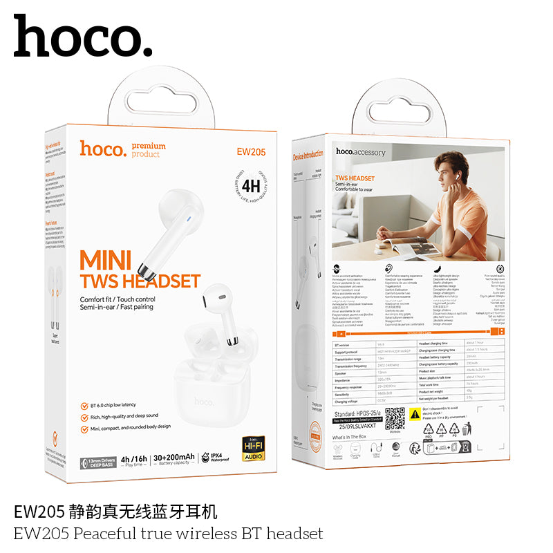 HD_SYNC:EW205 Peaceful true wireless BT headset