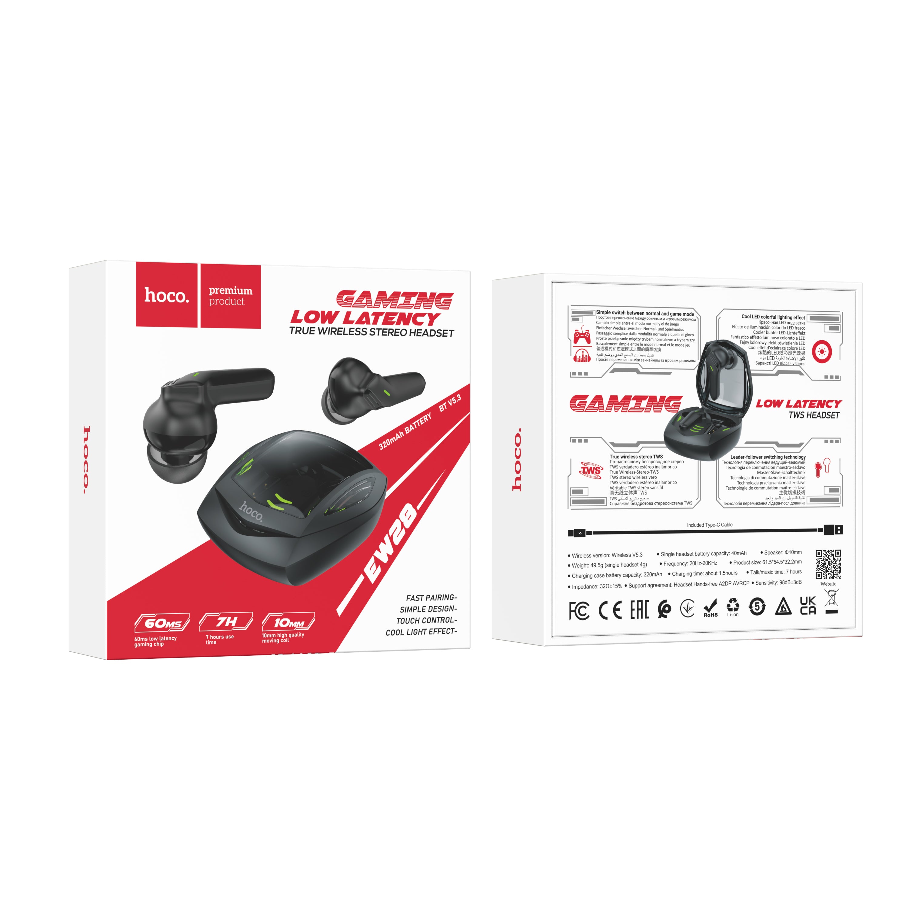 HD_SYNC:EW28 Magic true wireless BT gaming headset