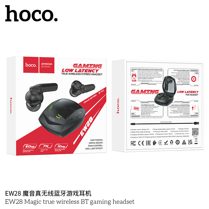 HD_SYNC:EW28 Magic true wireless BT gaming headset
