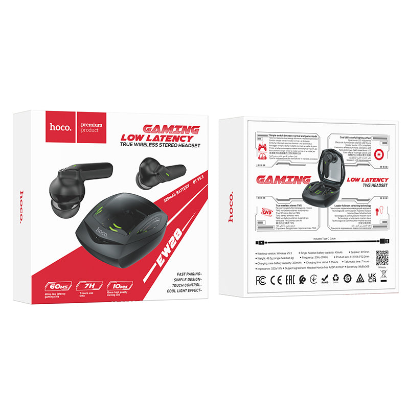 HD_SYNC:EW28 Magic true wireless BT gaming headset