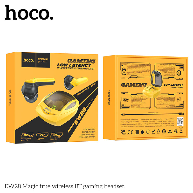 HD_SYNC:EW28 Magic true wireless BT gaming headset