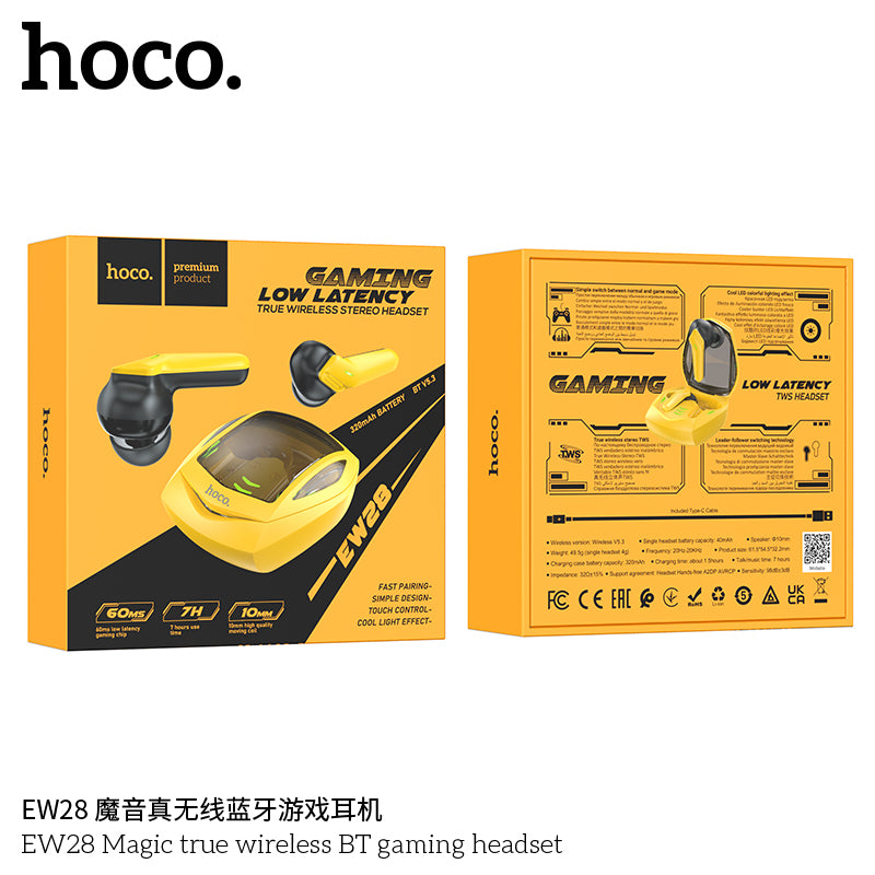 HD_SYNC:EW28 Magic true wireless BT gaming headset