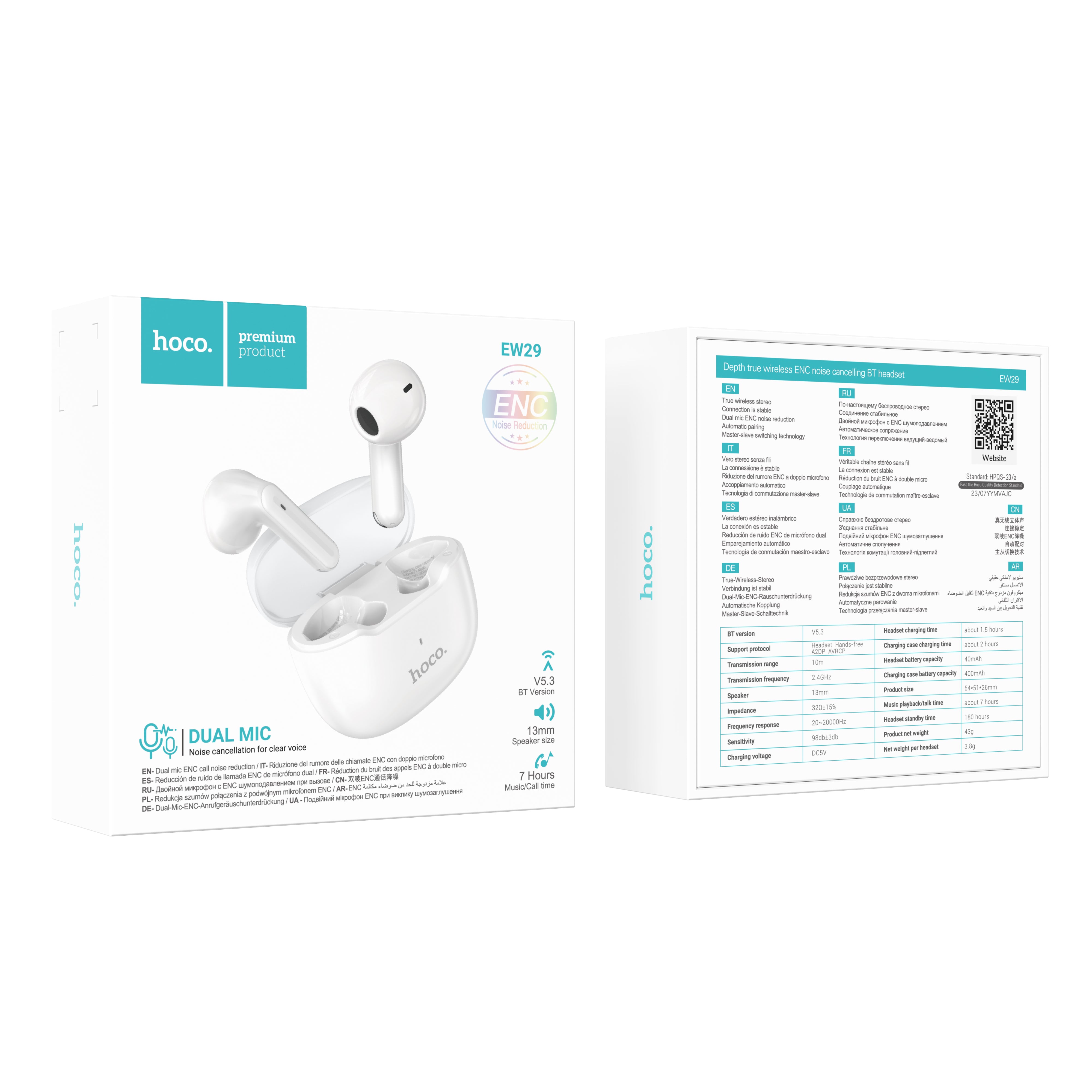HD_SYNC:EW29 Depth true wireless ENC noise cancelling BT headset