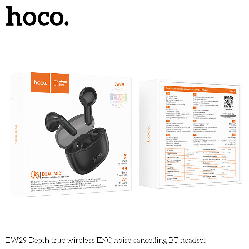 HD_SYNC:EW29 Depth true wireless ENC noise cancelling BT headset