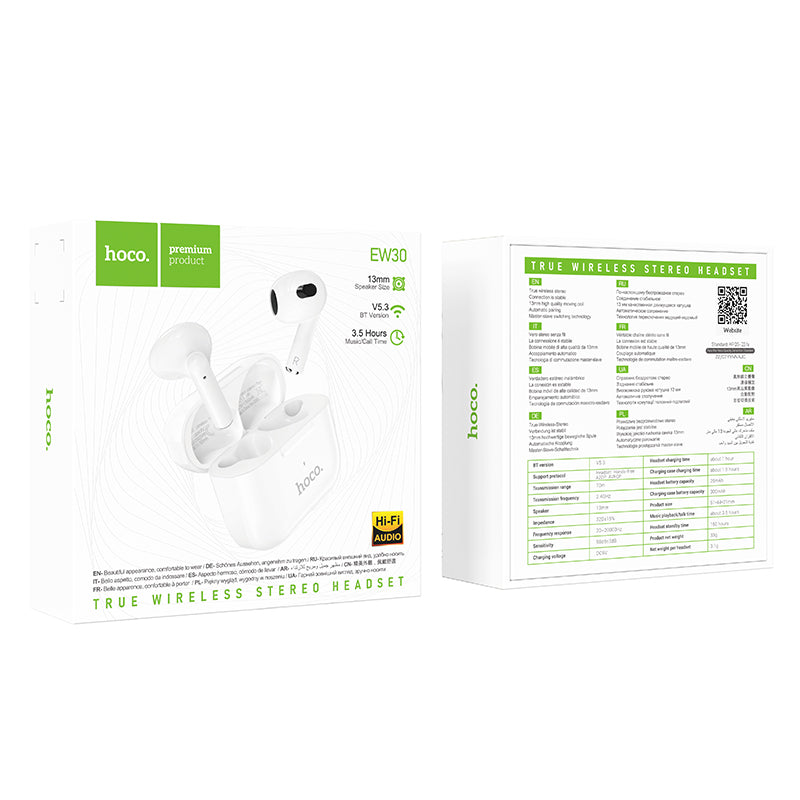 HD_SYNC:EW30 Intelligent true wireless BT headset