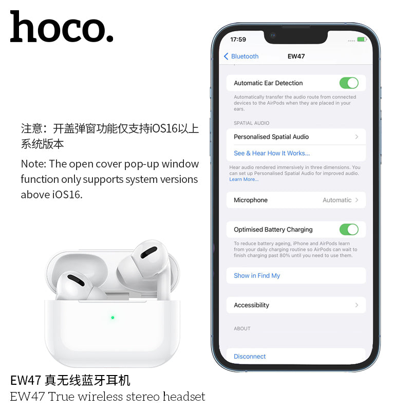 HD_SYNC:EW47 True wireless stereo headset