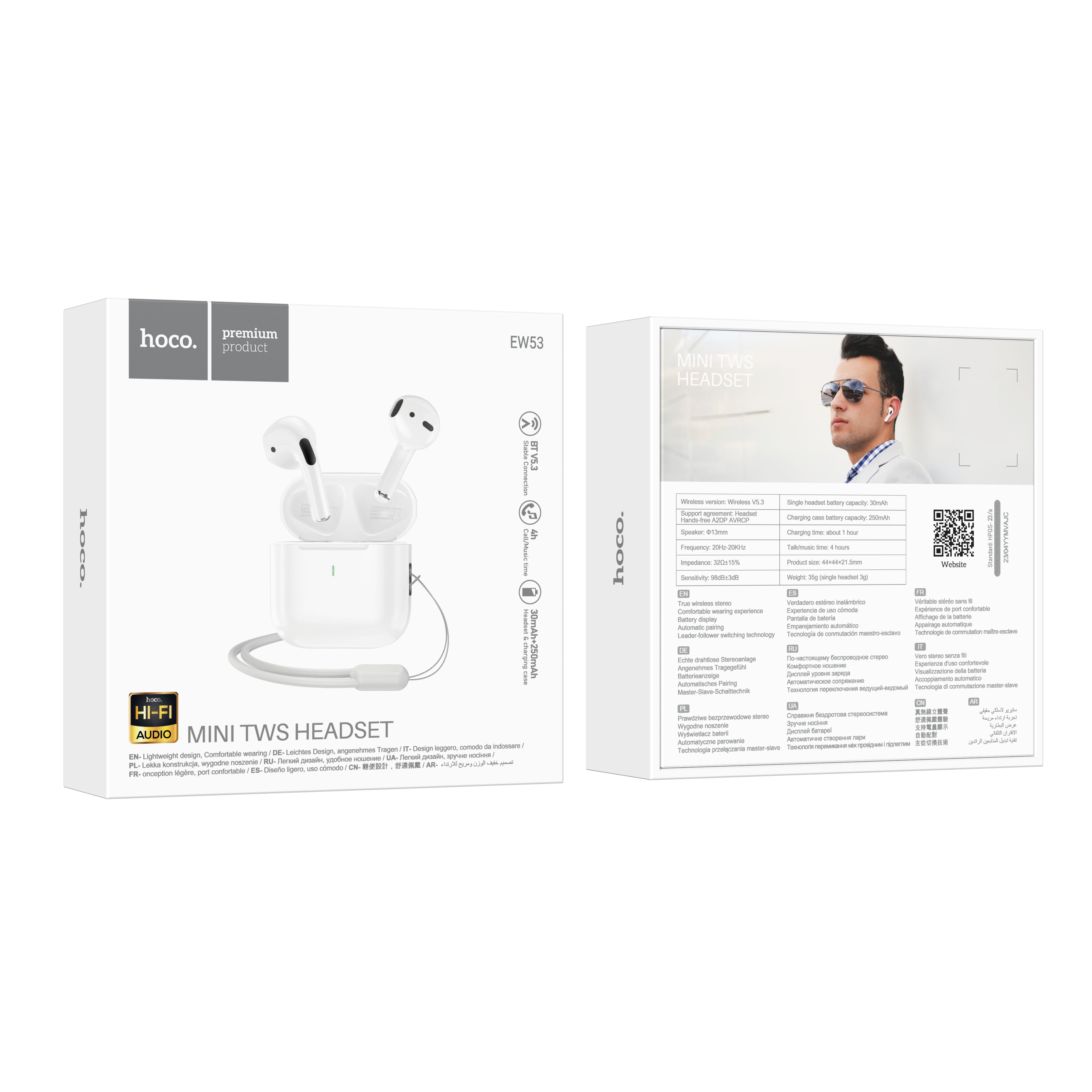 HD_SYNC:EW53 Lucky true wireless BT headset