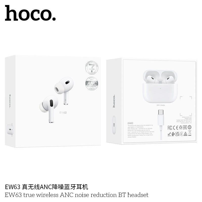 HD_SYNC:EW63 true wireless ANC noise reduction BT headset