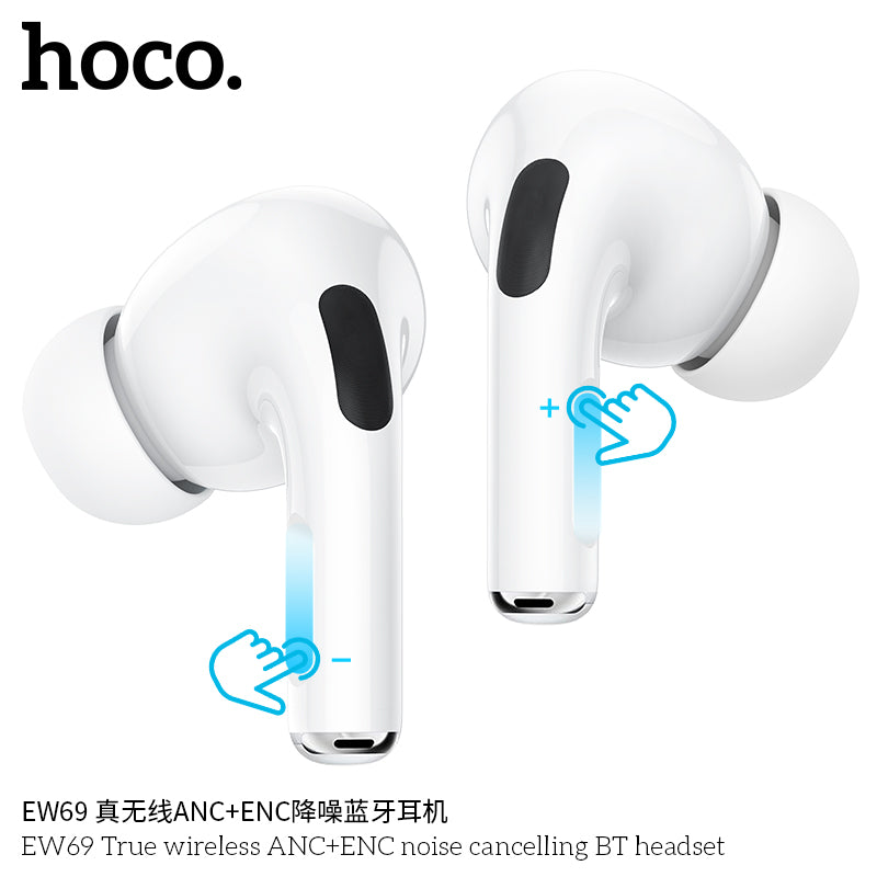 HD_SYNC:EW69 True wireless ANC+ENC noise cancelling BT headset