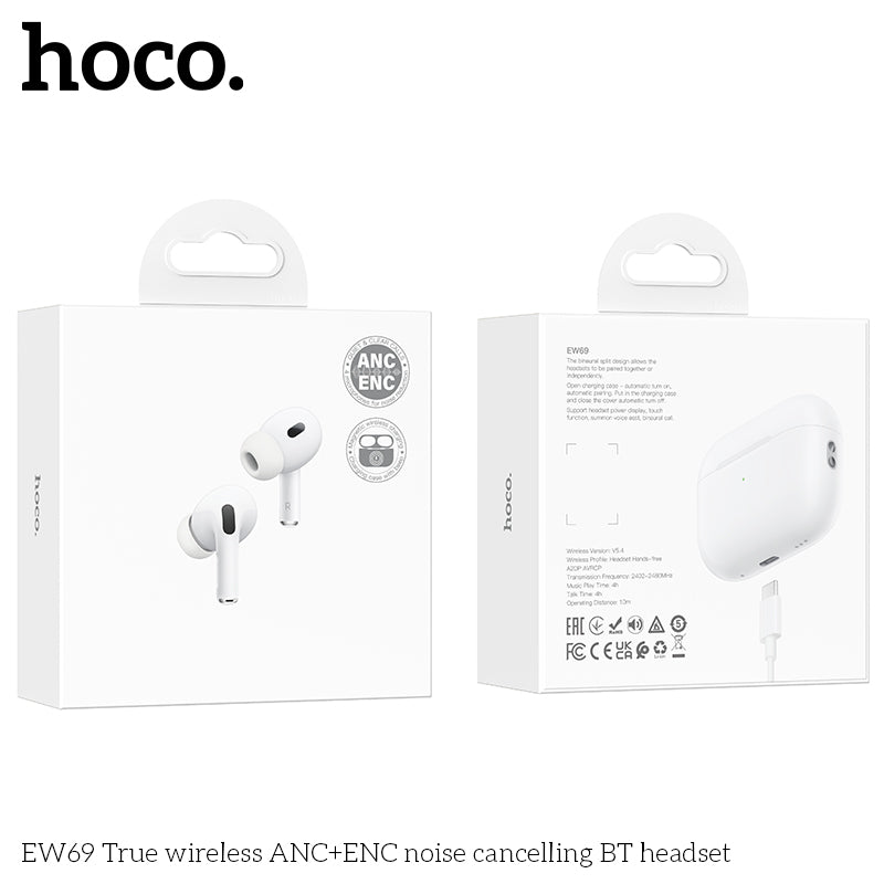 HD_SYNC:EW69 True wireless ANC+ENC noise cancelling BT headset