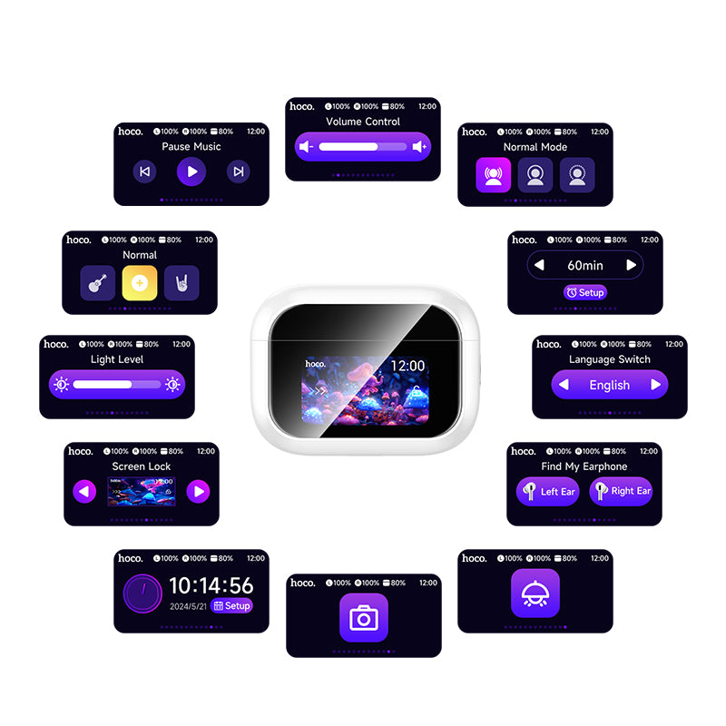 HD_SYNC:EW79 Bright true wireless ANC touch screen BT headset