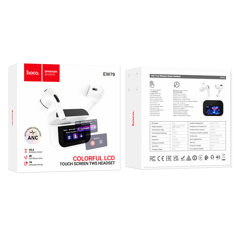 HD_SYNC:EW79 Bright true wireless ANC touch screen BT headset