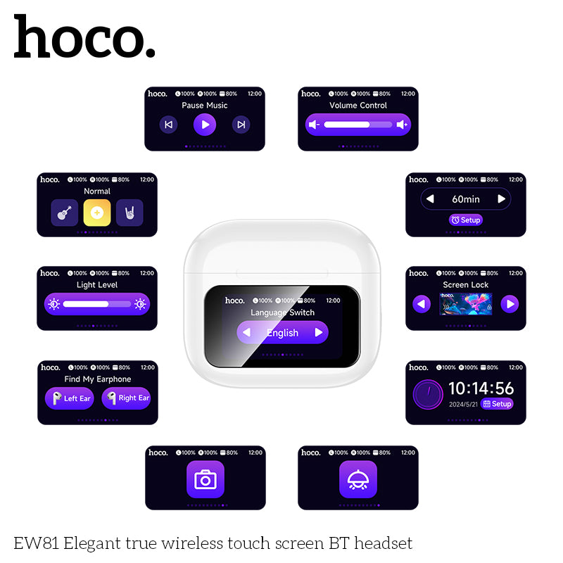 HD_SYNC:EW81 Elegant true wireless touch screen BT headset
