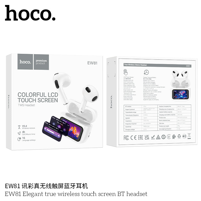 HD_SYNC:EW81 Elegant true wireless touch screen BT headset