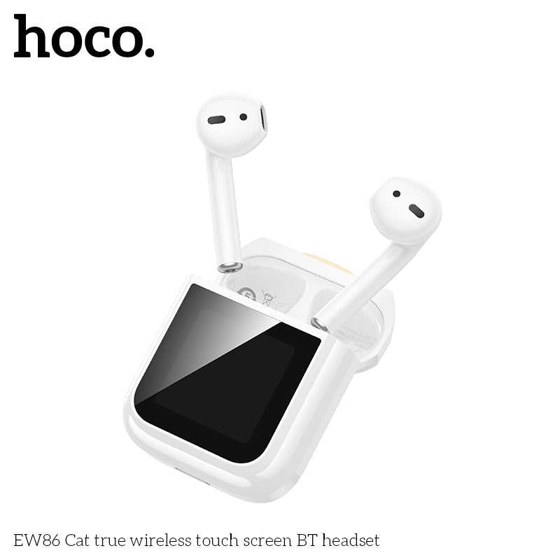 HD_SYNC:EW86 Cat true wireless touch screen BT headset
