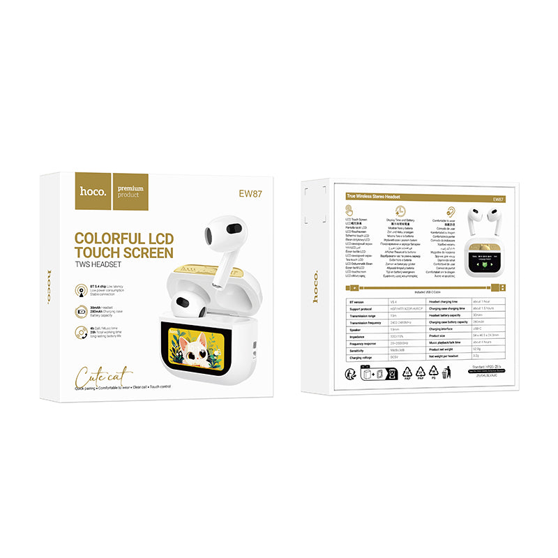 HD_SYNC:EW87 Gata true wireless touch screen BT headset