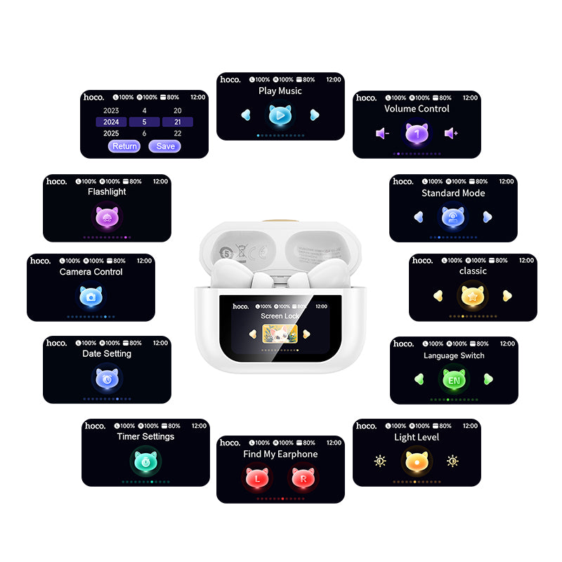 HD_SYNC:EW88 Rampino true wireless ANC touch screen BT headset